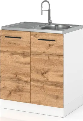 Zdjęcie produktu dla Szafka Kuchenna Stojąca Modułowa Pod Zlewozmywak 60Cm Spremium Dąb Wotan