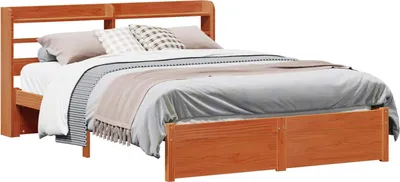 Obrázek produktu pro Rám postele Voskově hnědá 150 x 200 cm Masivní borovicové dřevo