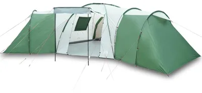 Image de vidaXL Tente familiale dôme 12 personnes Vert Étanche