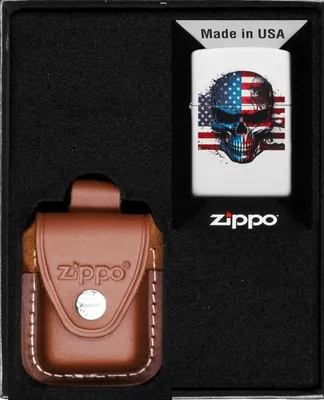 Produktbild von ZIPPO Feuerzeug-Set SKULL FLAG DESIGN Geschenk No2