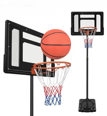 Produktbild von Mobiler Basketballkorb höhenverstellbar bis 259 cm – Outdoor Basketballständer