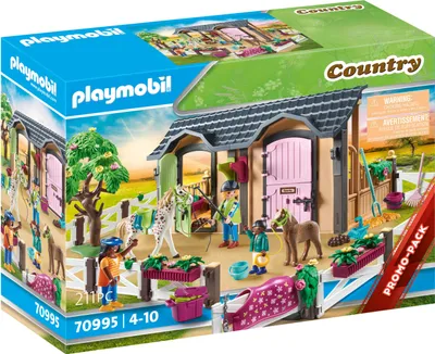 Produktbild von PLAYMOBIL Country 70995 Reitunterricht mit Pferdeboxen