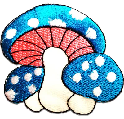 Obrázek produktu pro Houba - nášivka, nažehlovací nášivka, nažehlovací aplikace, nášivky, k nažehlení, velikost: 6,5 x 5,5 cm
