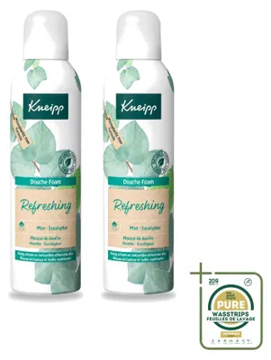 Zdjęcie produktu dla 2 opakowania pianki do kąpieli Kneipp o zapachu mięty i eukaliptusa - 200 ml - zestaw ekonomiczny - 2 sztuki