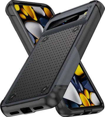 Produktbild von Für Google Pixel 8 Pro Hülle Militärqualität Stoßfest Hybrid 2 in 1 Hart PC Weich TPU Handyhülle Grau Schwarz