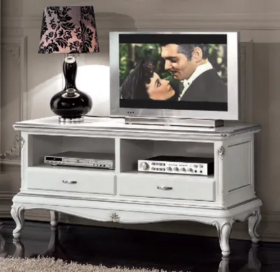 Obrázok produktu pre Príborník tv skrinka lowboard tv skrinka tv nábytok tv stolík biely
