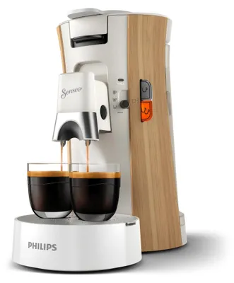 Produktbild von Philips Senseo® Select Kaffee Pad Maschine, 3 Kaffeespezialitäten, Crema Plus, Weiß(CSA230/50)