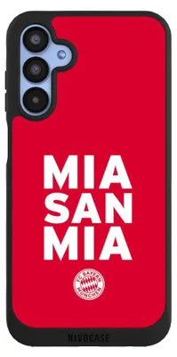 Produktbild von NIVOCASE Handyhülle für Samsung Galaxy A15 5G  Hülle NIVOpure Case Schwarz FC Bayern München FCB Mia San Mia