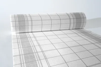 Produktbild von Airlaid Tischläufer Nadeem in Grau, 40 cm x 24 m , 1 Stück - Mank