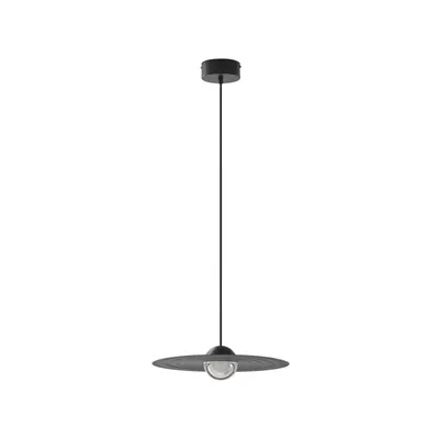 Produktbild von Lucande LED-Hängelampe Tethrion, schwarz, Aluminium, Ø 40 cm