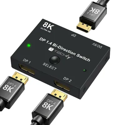 Productafbeelding van Techly IDATA-DP-2DP-8KT: Techly 4K DisplayPort 1.4