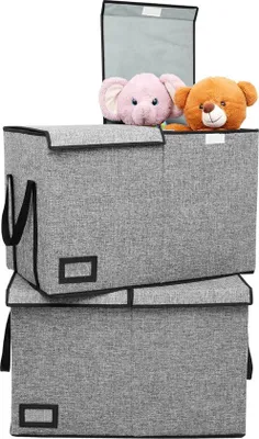 Obrázek produktu pro Úložné boxy pro děti, skládací, sada 2 ks