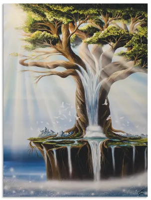 Produktbild von ARTland Wandbild Alu für Innen & Outdoor Traumbaumwelt Größe: 45x60 cm
