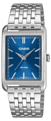 Produktbild von Casio Armbanduhr MTP-B215D-2AVER analog Edelstahl blau