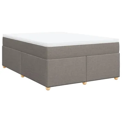 Produktbild von Boxspringbett mit Matratze Taupe 140x200 cm Stoff