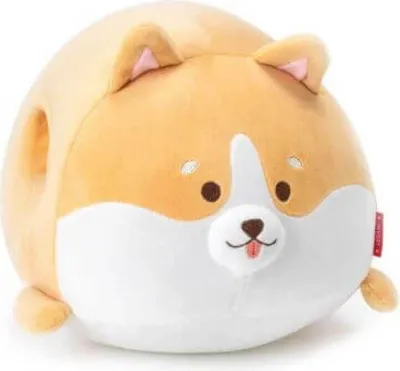 Produktbild von Kissen Super Soft Hund Corgi braun/weiß 24 cm