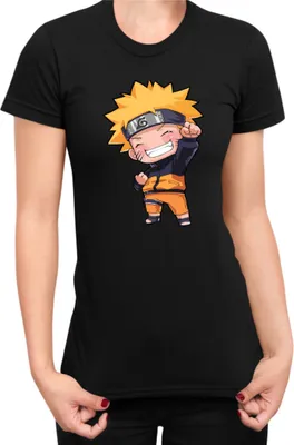 Produktbild von Damen T-Shirt Naruto Naruto Chibi, Lady S / Schwarz