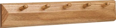Produktbild von Garderobenleiste >Barco< in Eiche, Massivholz - 50x8,5x5,5cm (BxHxT)