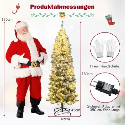 Immagine prodotto di Albero di Natale artificiale da 6 piedi con 260 luci LED