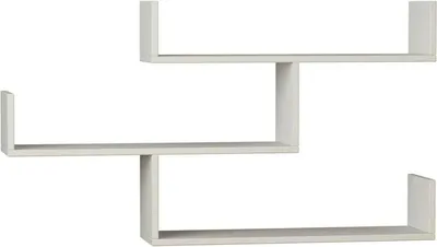 Image de Sadachbia - Étagère, 119x23x67h cm Blanc, 3 Étagères