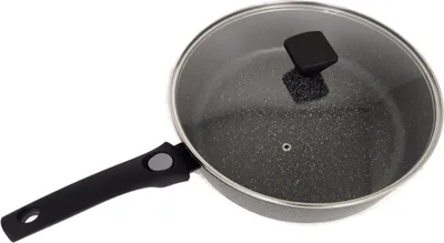 Produktbild von Schmorpfanne 32cm mit Deckel, Kratzfest, Antihaft, Abnehmbarer Griff, Für alle Herdarten