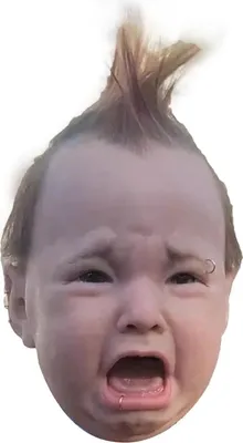 Immagine prodotto di Inquietante ed esilarante maschera in lattice, maschera da bambino punk che piange, maschera realistica di Halloween, copricapo in lattice traspirante, divertente costume di scena per concerti, case infestate,