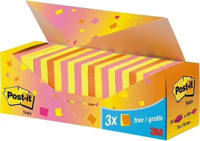 Zdjęcie produktu dla Post-it – pakiet promocyjny z kolorowymi karteczkami samoprzylepnymi