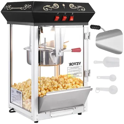 Productafbeelding van Popcornmachine - Popcornmaker - Popcornapparaat - Popcornpopper - Bioscoopmachine - 850W Vermogen