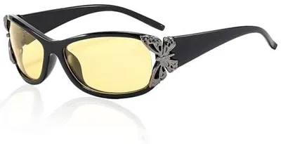 Zdjęcie produktu dla Okulary do jazdy samochodem damskie polaryzacyjne żółte noktowizyjne