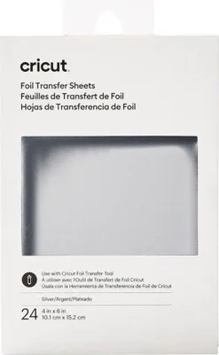 Produktbild von Cricut | Transfer foil Silver 24 sheets