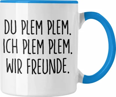 Produktbild von Trendation - Beste Freunde Tasse Geschenk Beste Freundin Freund Kaffeetasse Geschenkidee Allerbeste BFF Freundin Spruch Geburtstag Freundinnen (Blau)