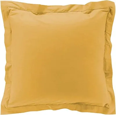 Produktbild von 2 gelbe Perkal-Kissenbezüge 63 x 63 cm