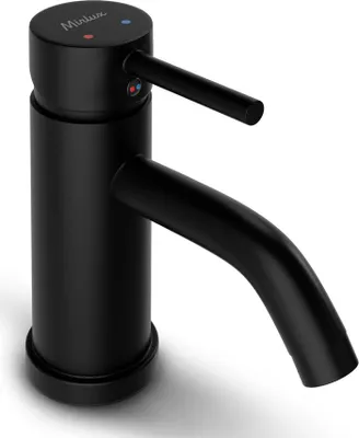 Produktbild von Waschtischarmatur Schwarz – ARIADNE Einhebel Wasserhahn Bad