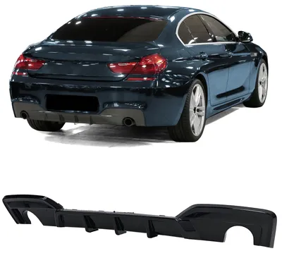 Produktbild von Heckdiffusor Diffusor Hinten SCHWARZ GLANZ für BMW 6er F12 F13 F06 / 640d 640i