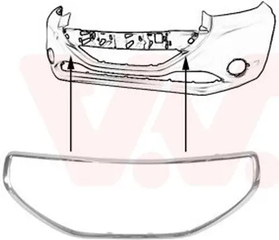 Produktbild von VAN WEZEL 4034585 Stoßstangen-Abdeckung Vorne passend für PEUGEOT 208 I Schrägheck (CA, CC)