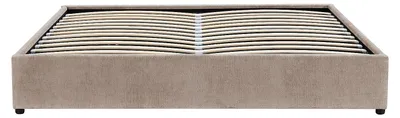 Produktbild von Bett mit Bettkasten 140 x 190 cm aus Chenille - Taupe - von YSMÉE FIRMEO