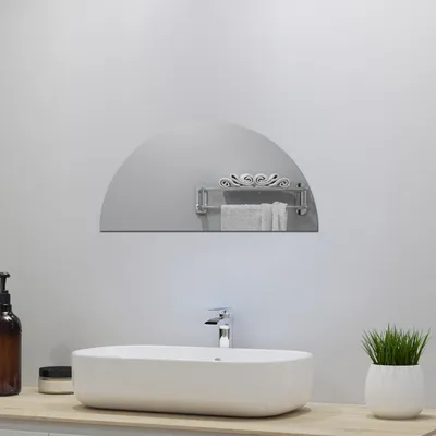Produktbild von AICA Spiegel D4 Serie,Halbrund Spiegel 60cm Wandspiegel Dekospiegel Flurspiegel Dekospiegel