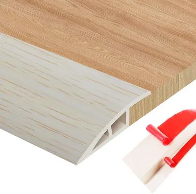 Produktbild von Selbstklebendes Übergangsprofil, PVC-Übergangsprofil Boden für den Anschluss von Bodenverbindungen und Teppich Übergang, Bodenfliesen
