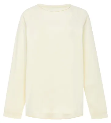 Produktbild von Damen Blusen-Top gelb XL langärmlig mit Rundhalsausschnitt, Raglanärmeln