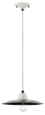 Zdjęcie produktu dla Lampa wisząca Ferroluce B&W Ø 25 cm okrągła