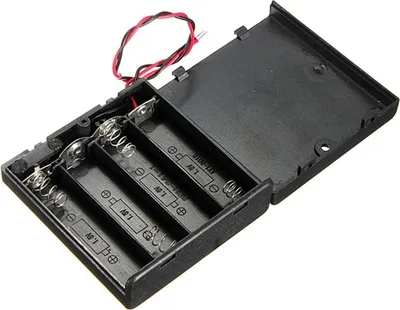 Produktbild von Batteriehalter für 4x AA Batterien 6V mit An/Aus-Schalter