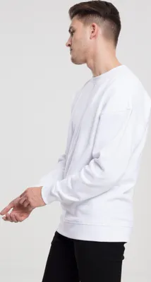 Produktbild von Urban Classics Pullover Sweat Crewneck White-4XL