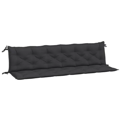 Obrázek produktu pro Podušky na zahradní lavici 2 ks černé 200x50x7cm látka oxford