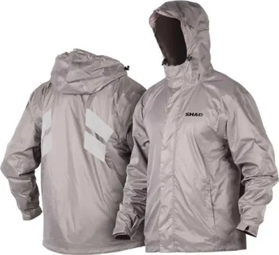 Produktbild von SHAD 100 % wasserdichte winddichte Motorrad-Regenjacke größe L