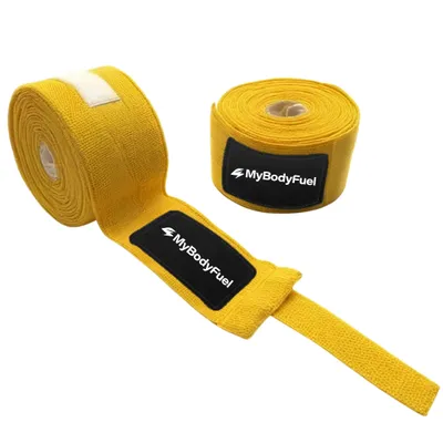 Produktbild von MyBodyFuel Boxbandagen, Kickboxbandagen, Einheitsgröße, 500 cm (gelb)