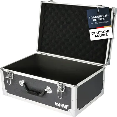 Produktbild von HMF 18441-02 Kamerakoffer, Fotokoffer Aluminium, 48 x 32 x 22,5 cm, schwarz