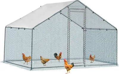 Produktbild von FCH Freilaufgehege 3x2x2m, Hühnerstall 6 m² aus verzinktem, mit Schattendach