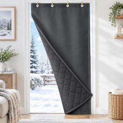 Productafbeelding van Zelfklevend deurgordijn, 82 x 204 cm, koude-isolerend, waterdicht