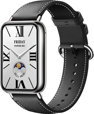 Produktbild von Strap-it Echtlederarmband – passend für die Redmi Watch 4 / Xiaomi Smart Band 8 Pro / Smart Band 9 Pro (Schwarz)