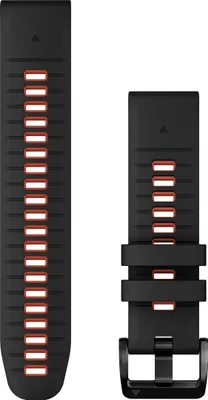 Obrázek produktu pro Garmin 010-13280-06 Silikonový řemínek Quickfit 22 mm černý/plamenně červený